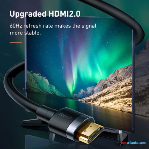 Baseus 1m 4K Cafule HDMI Cable Black (6M)